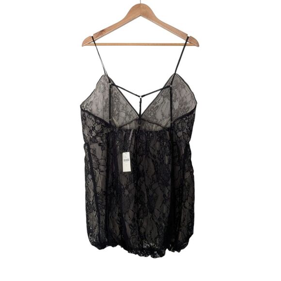 Anthropologie Black Lace Bubble Dress Slip NWT! - Picture 5 of 10